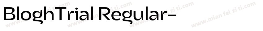 BloghTrial Regular字体转换